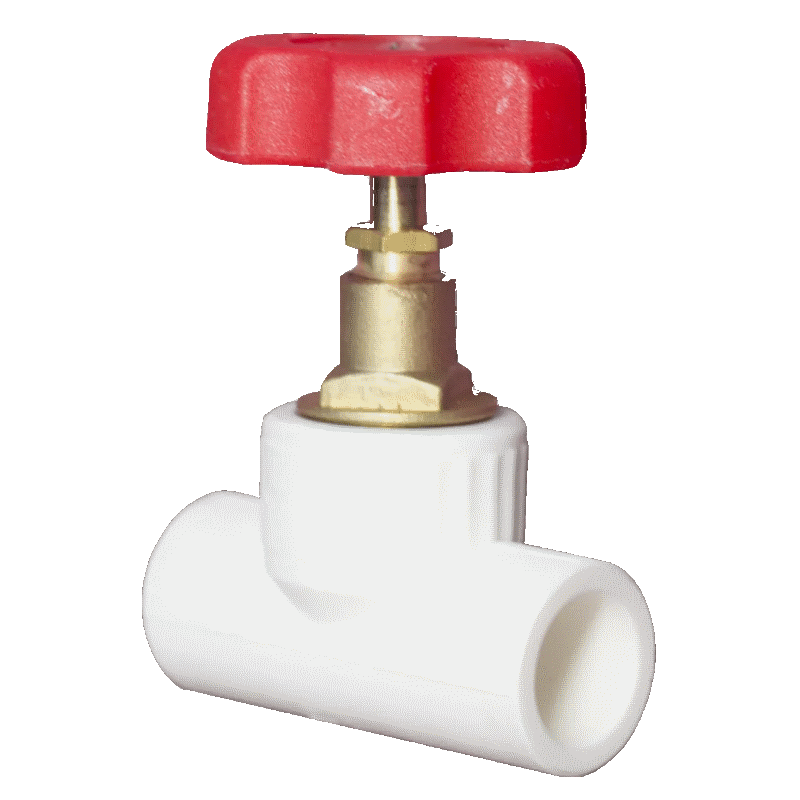 Клапан (вентиль) PP-R запорный белый внутренняя пайка Дн 32х90гр VALFEX 10146032